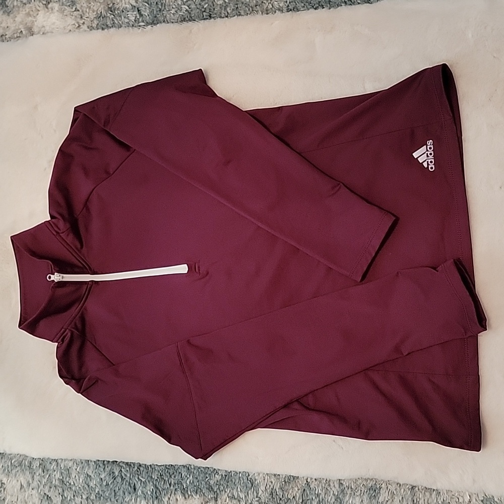 Women's Adidas Burgundy Sweatshirt